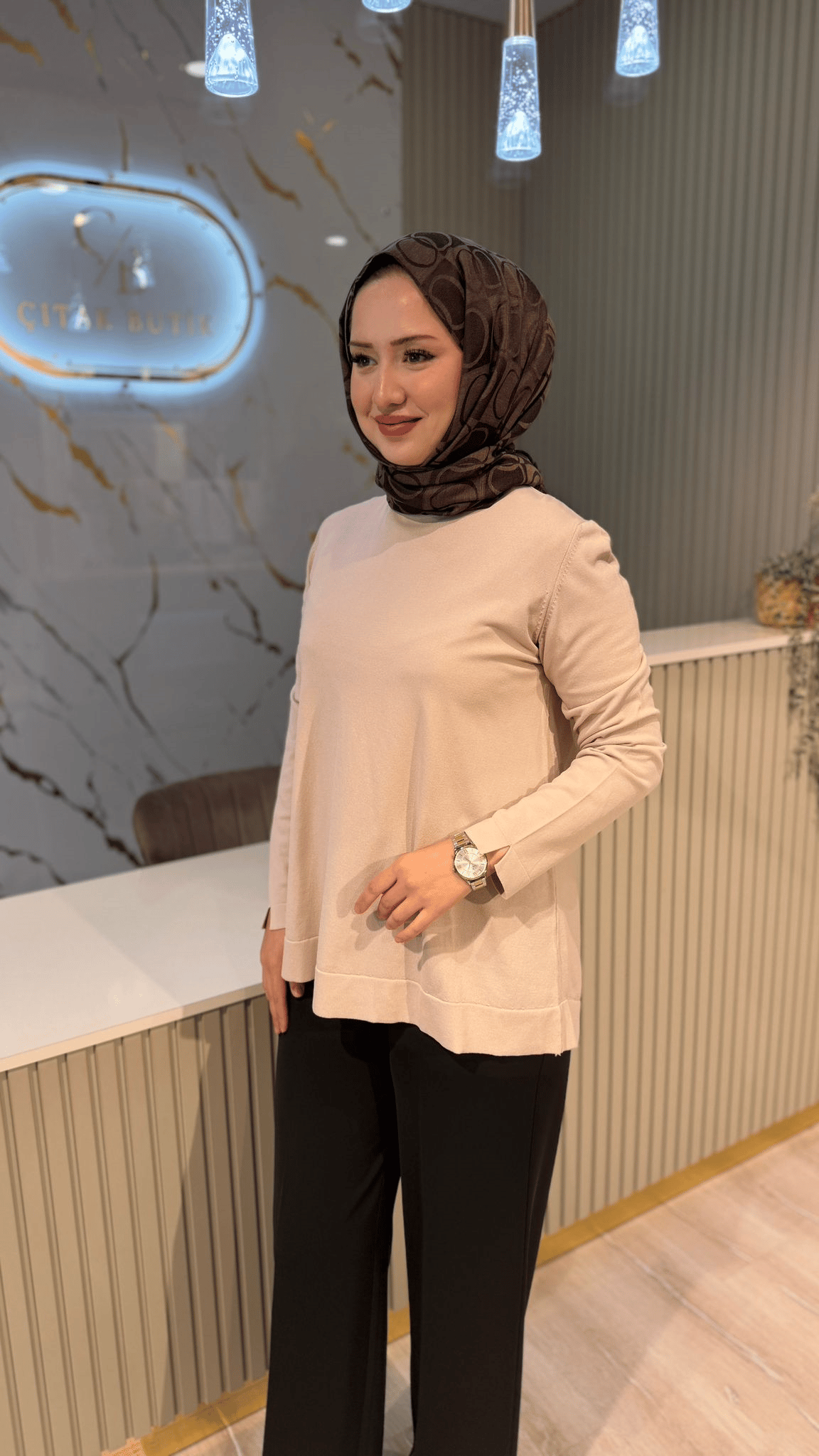 NUSS 0902 TUNİK - KAHVE