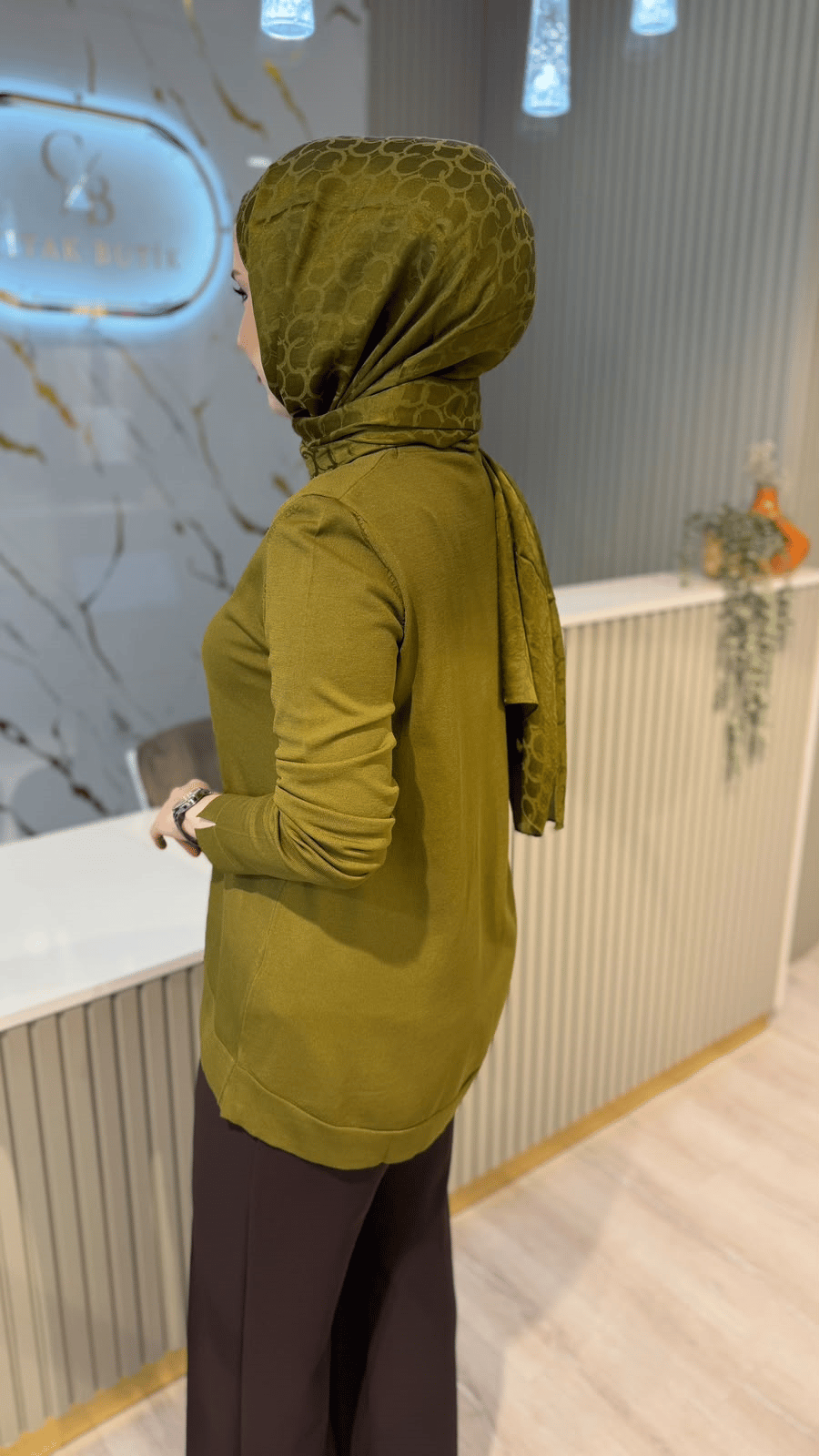 NUSS 0902 TUNİK - ZEYTİN YEŞİLİ