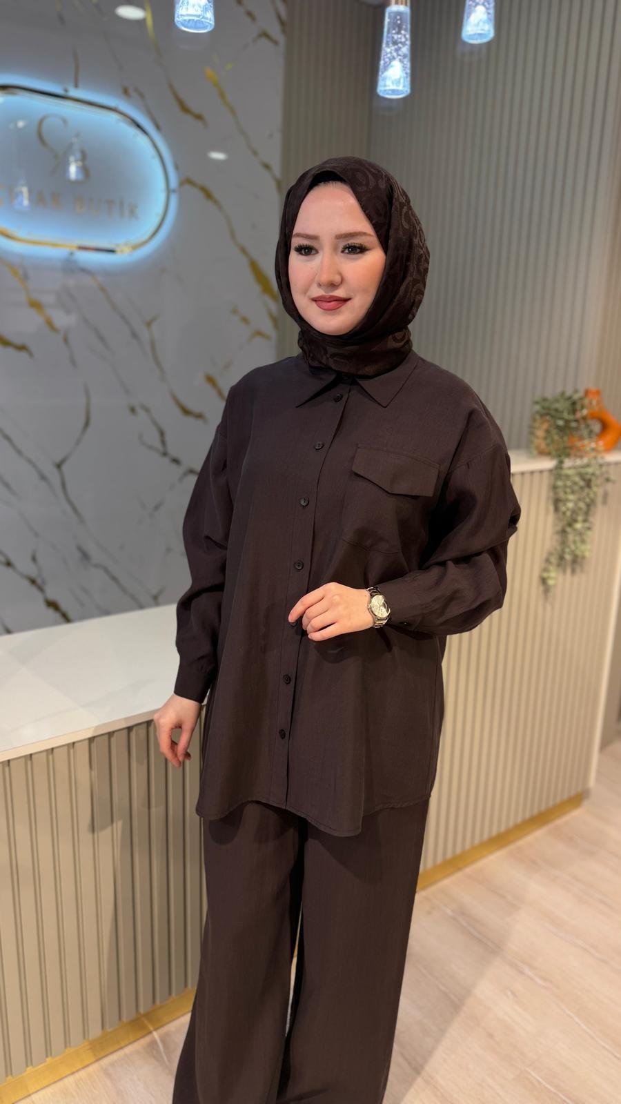 NUSS 1063 BASİC TAKIM - KAHVE