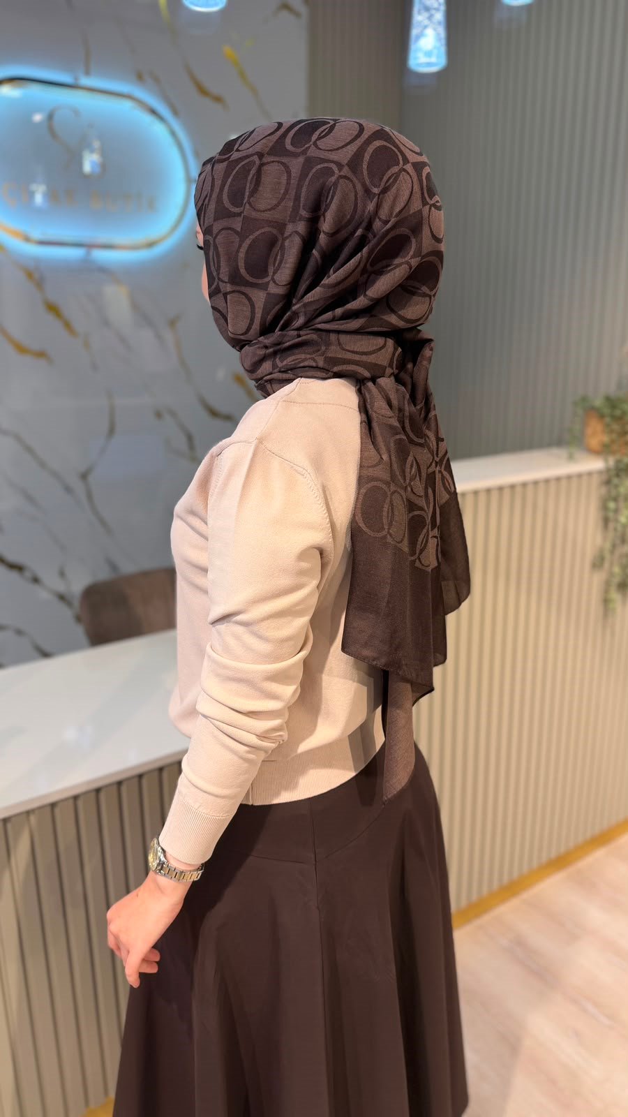 NUSS 200 MERSERİZE BLUZ - BEJ