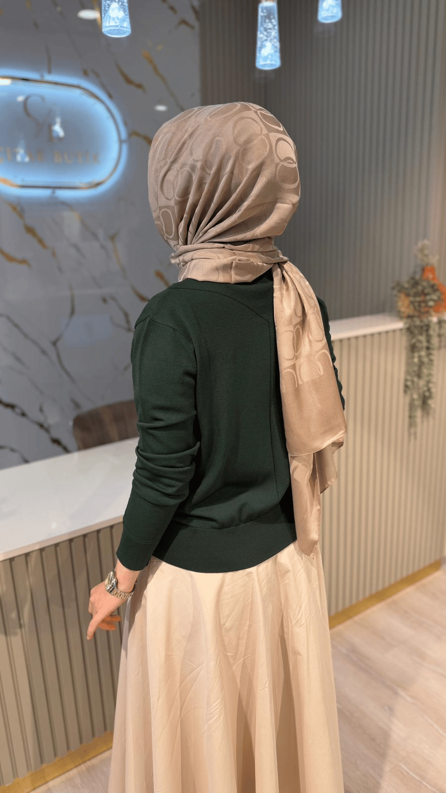 NUSS 200 MERSERİZE BLUZ - ÇAM YEŞİLİ