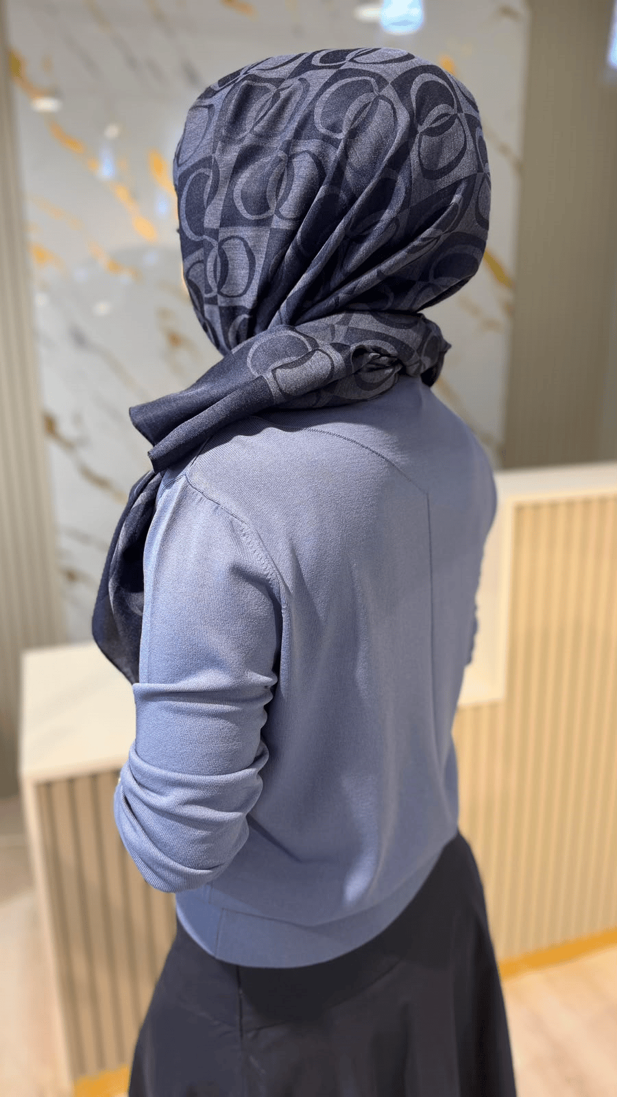 NUSS 200 MERSERİZE BLUZ - İNDİGO