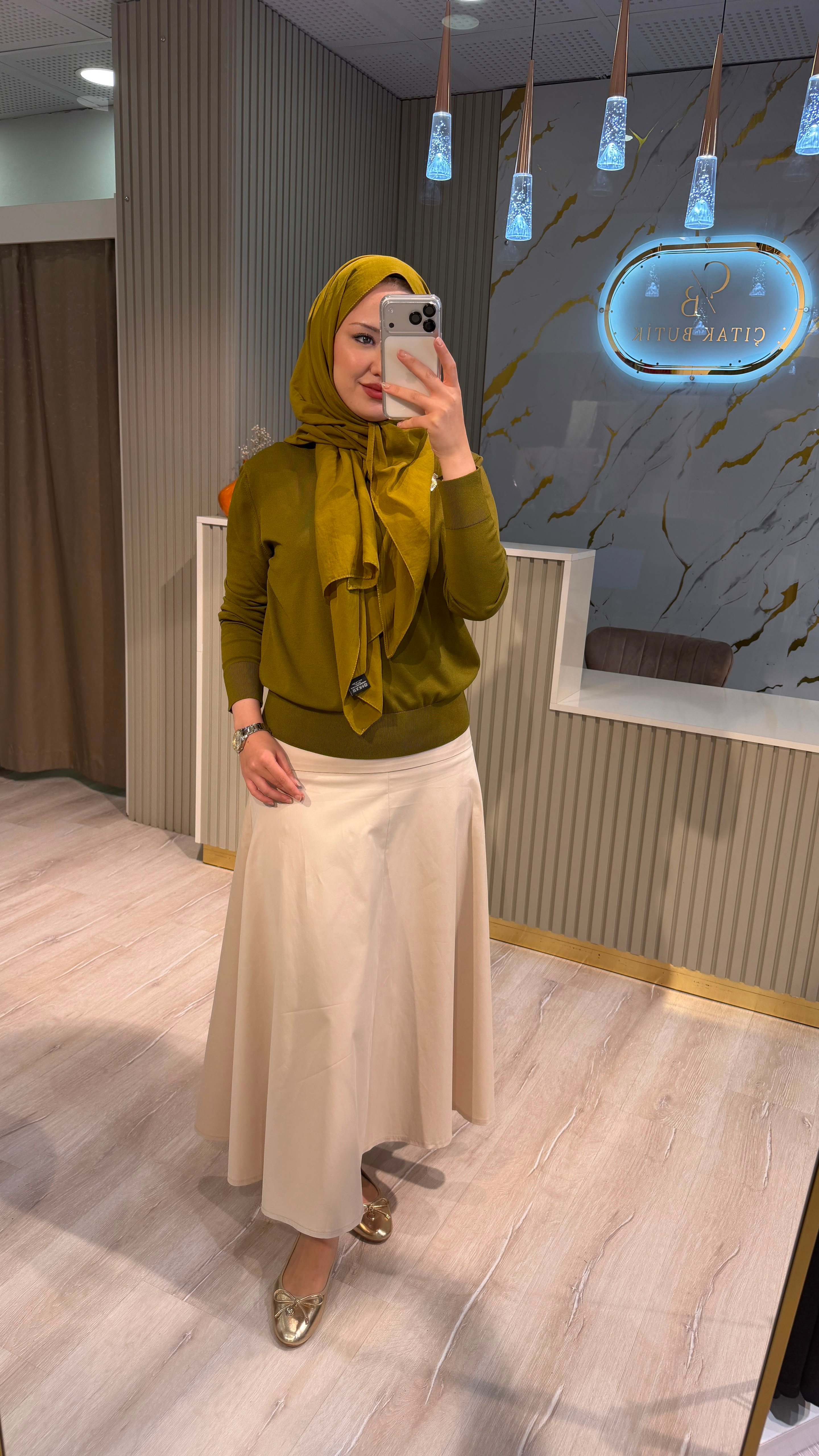 NUSS 200 MERSERİZE BLUZ - LİME