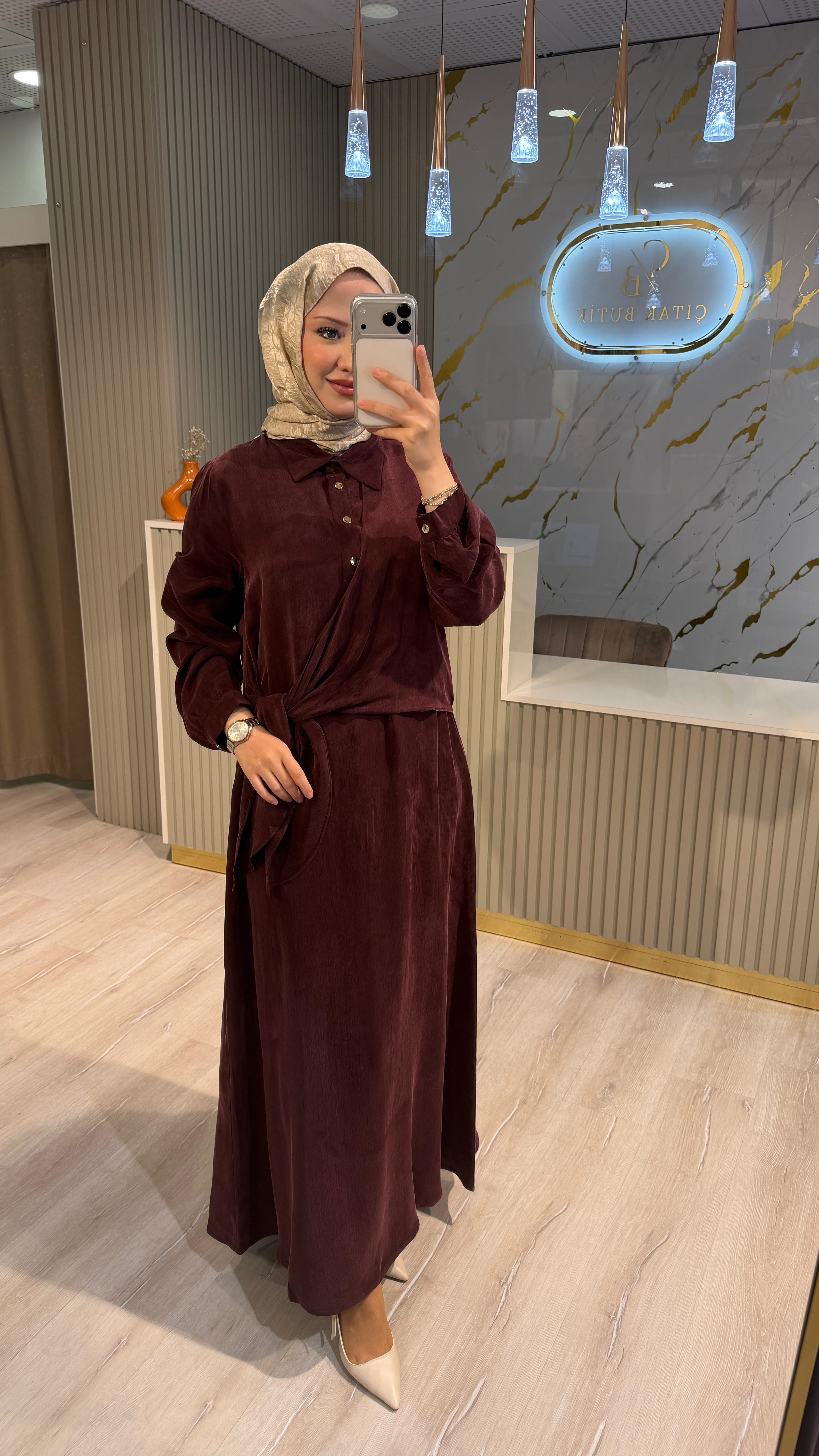 NUSS 2041 ELBİSE- MÜRDÜM