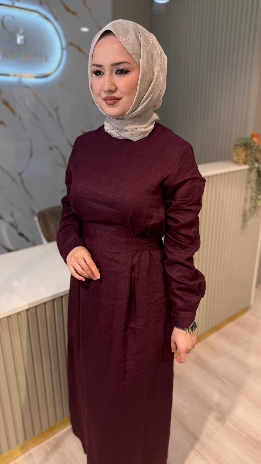 NUSS 2048 ELBİSE - MÜRDÜM