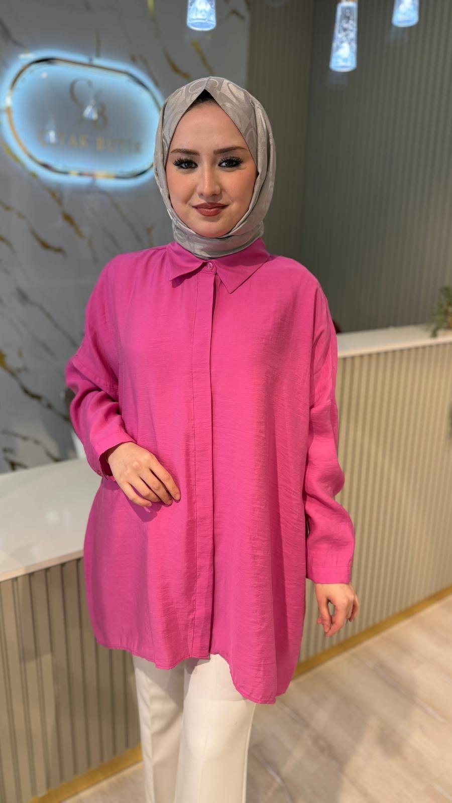 NUSS 3001 BASİC GÖMLEK - FUŞYA