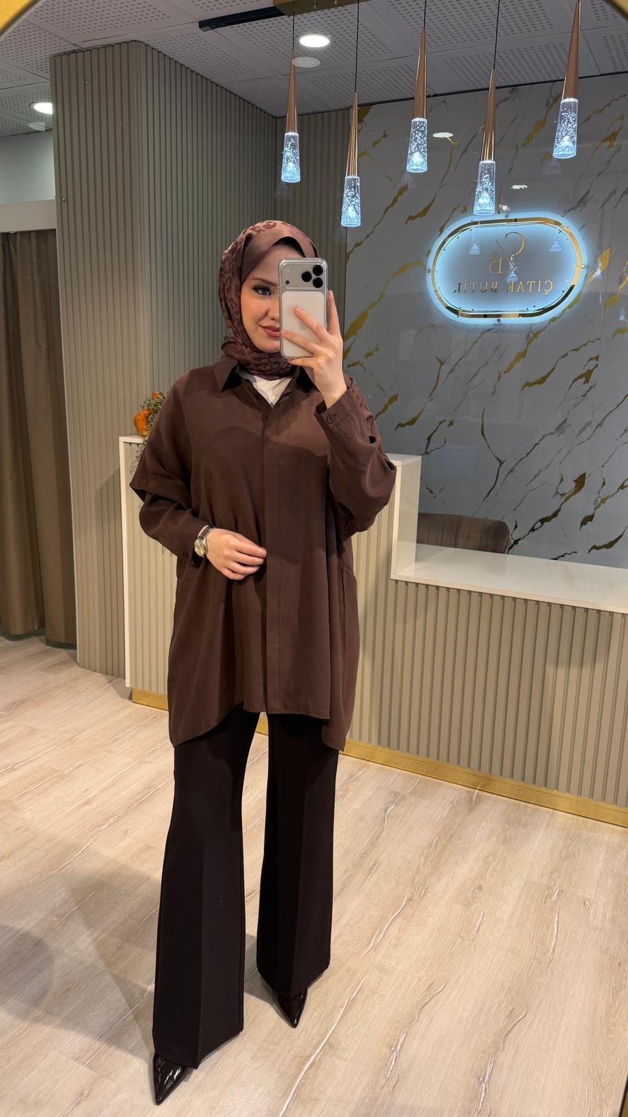 NUSS 3001 BASİC GÖMLEK-KAHVE