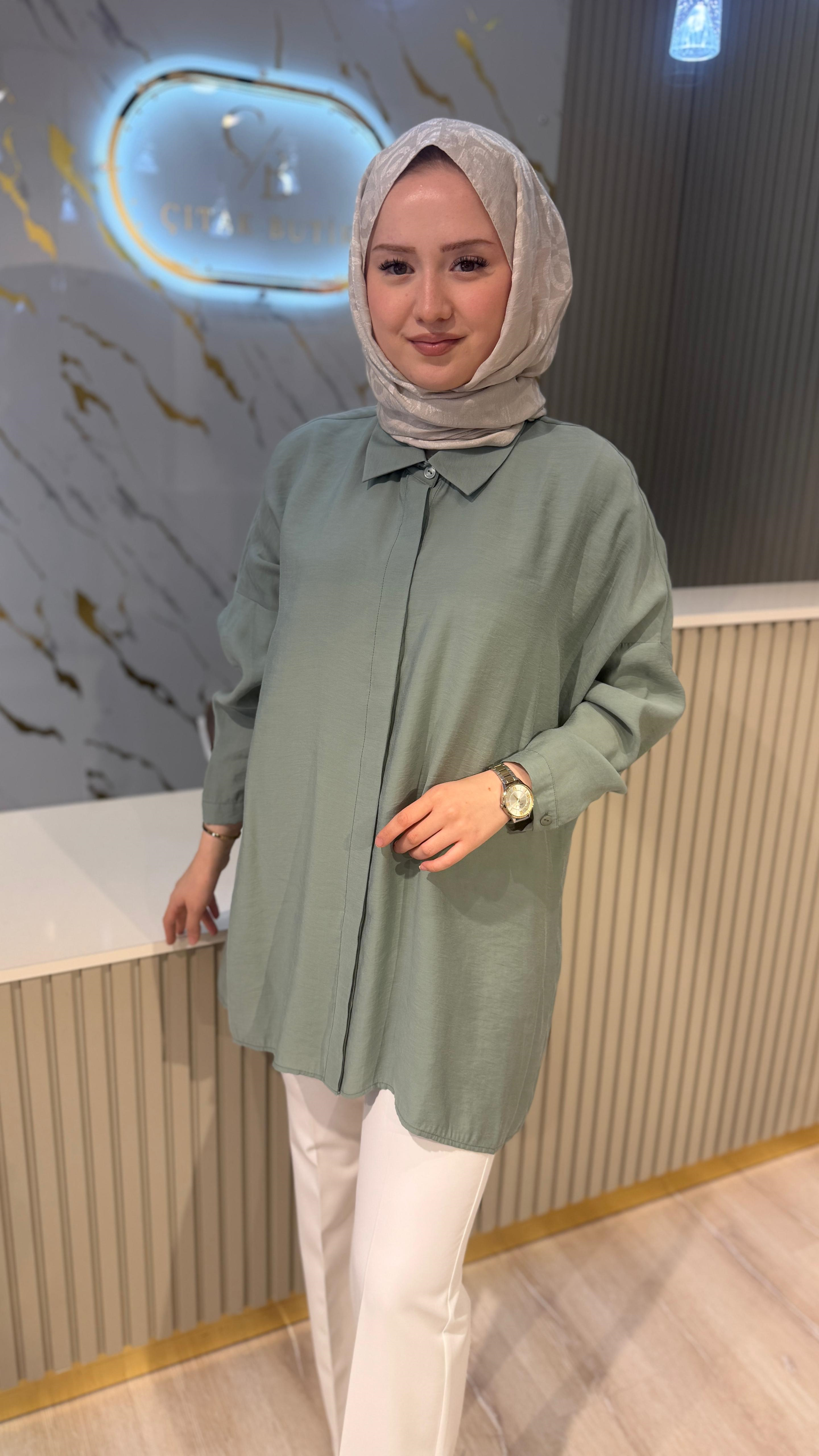 NUSS 3001 BASİC GÖMLEK - KÜF TOZU