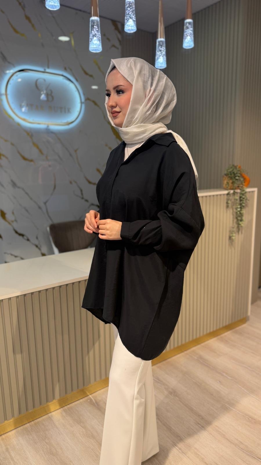 NUSS 3001 BASİC GÖMLEK-SİYAH