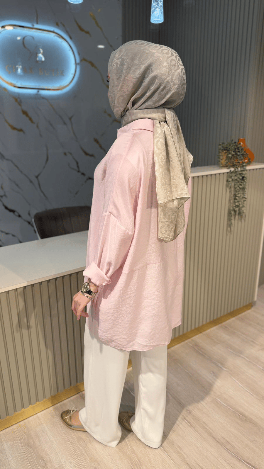 NUSS 3001 BASİC GÖMLEK-TOZ PEMBE