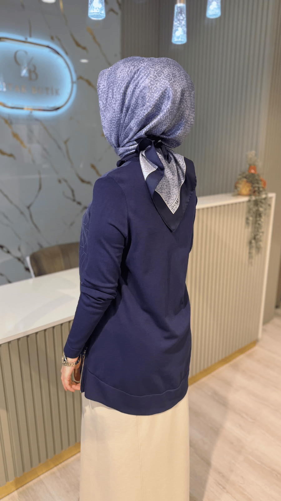 NUSS 3041 TUNIK - LACİVERT