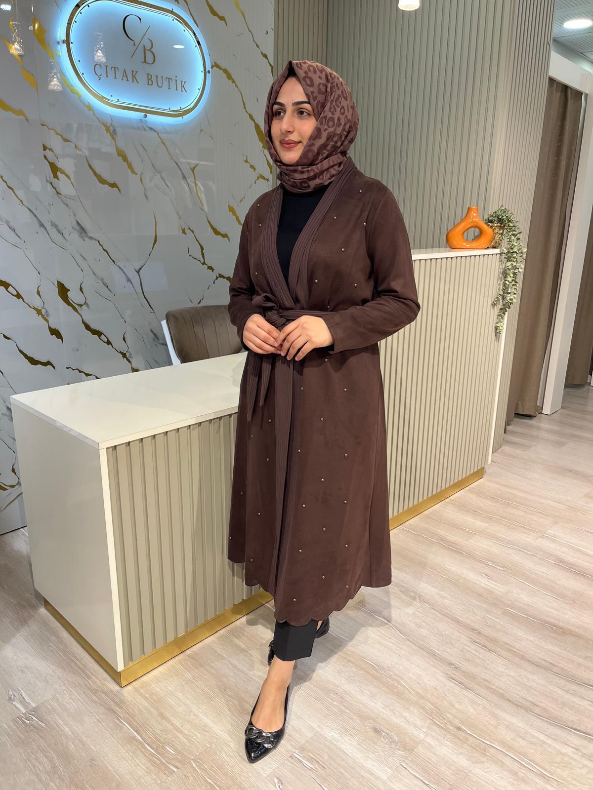 NUSS 60011 ZIMBA DETAY SÜET KAP-KAHVERENGİ