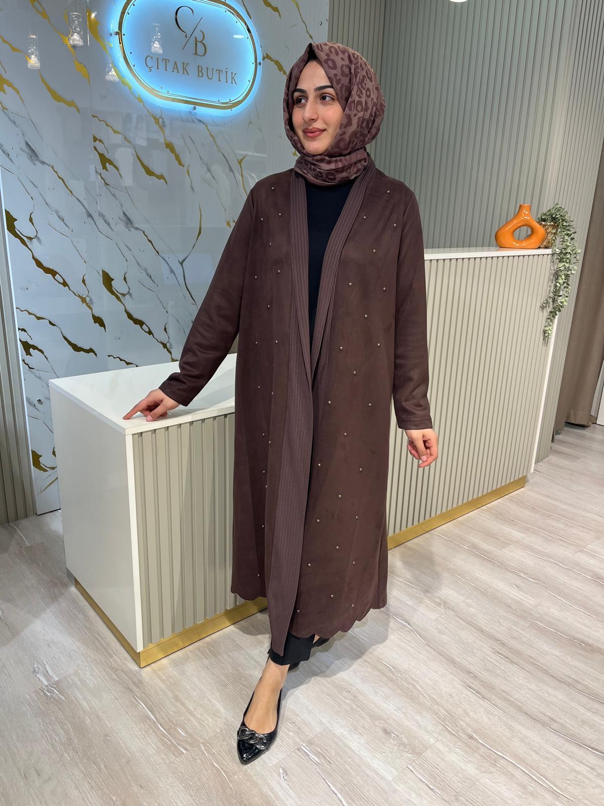 NUSS 60011 ZIMBA DETAY SÜET KAP-KAHVERENGİ