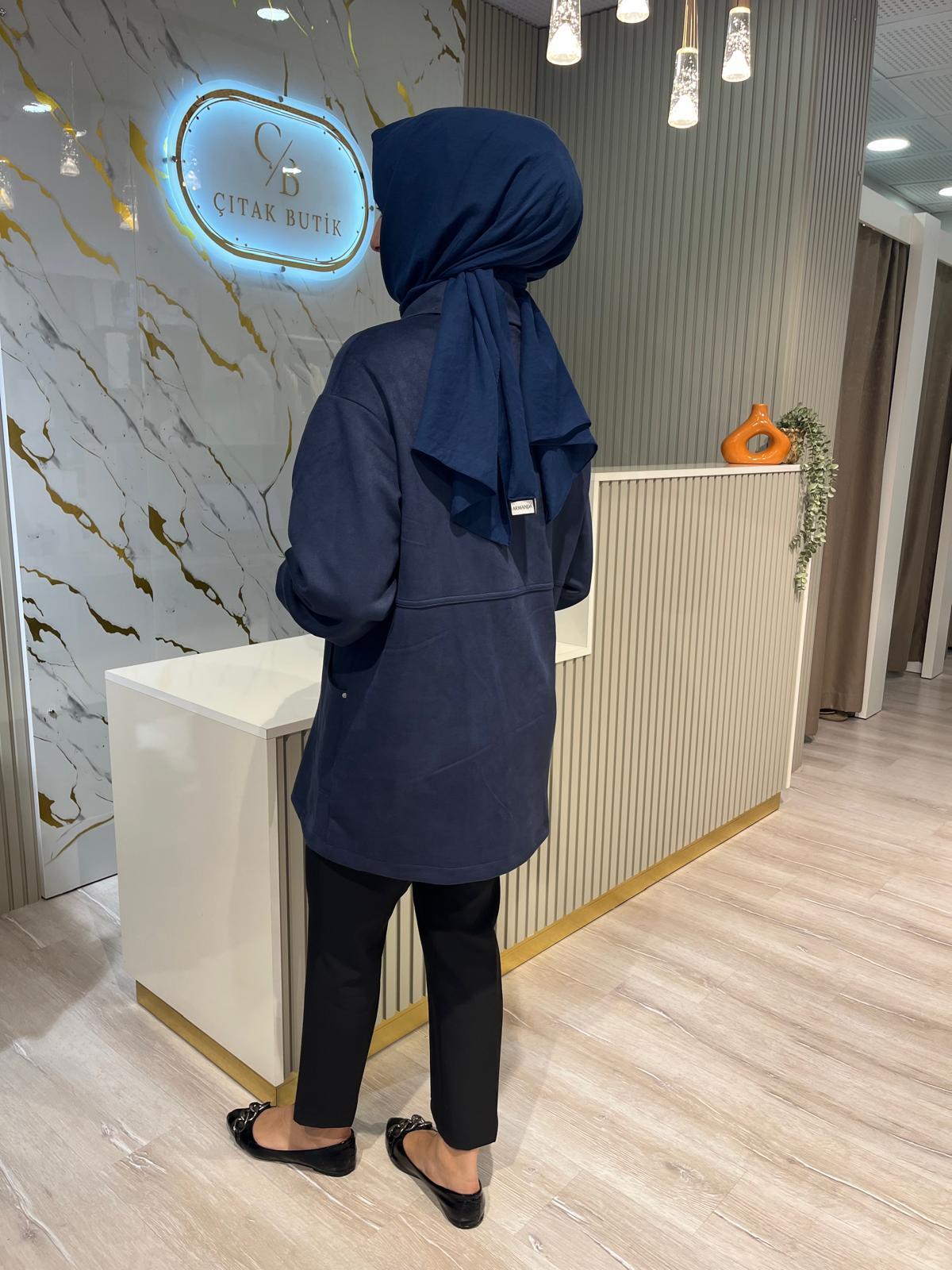 NUSS 6031 SÜET KAP-İNDİGO