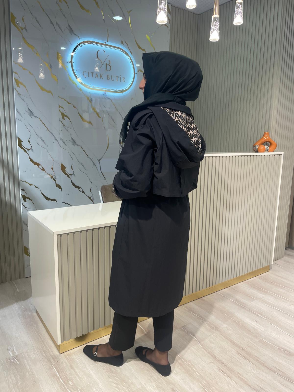 NUSS 6033 TRENÇ-SİYAH