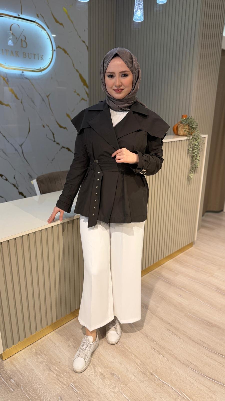 NUSS 6042 KISA KAP - KAHVE