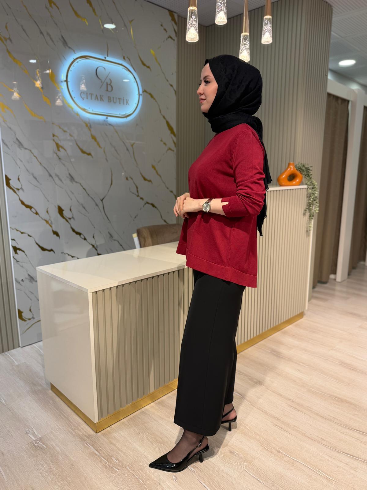 NUSS 902 EVAZE MERSERİZE-BORDO