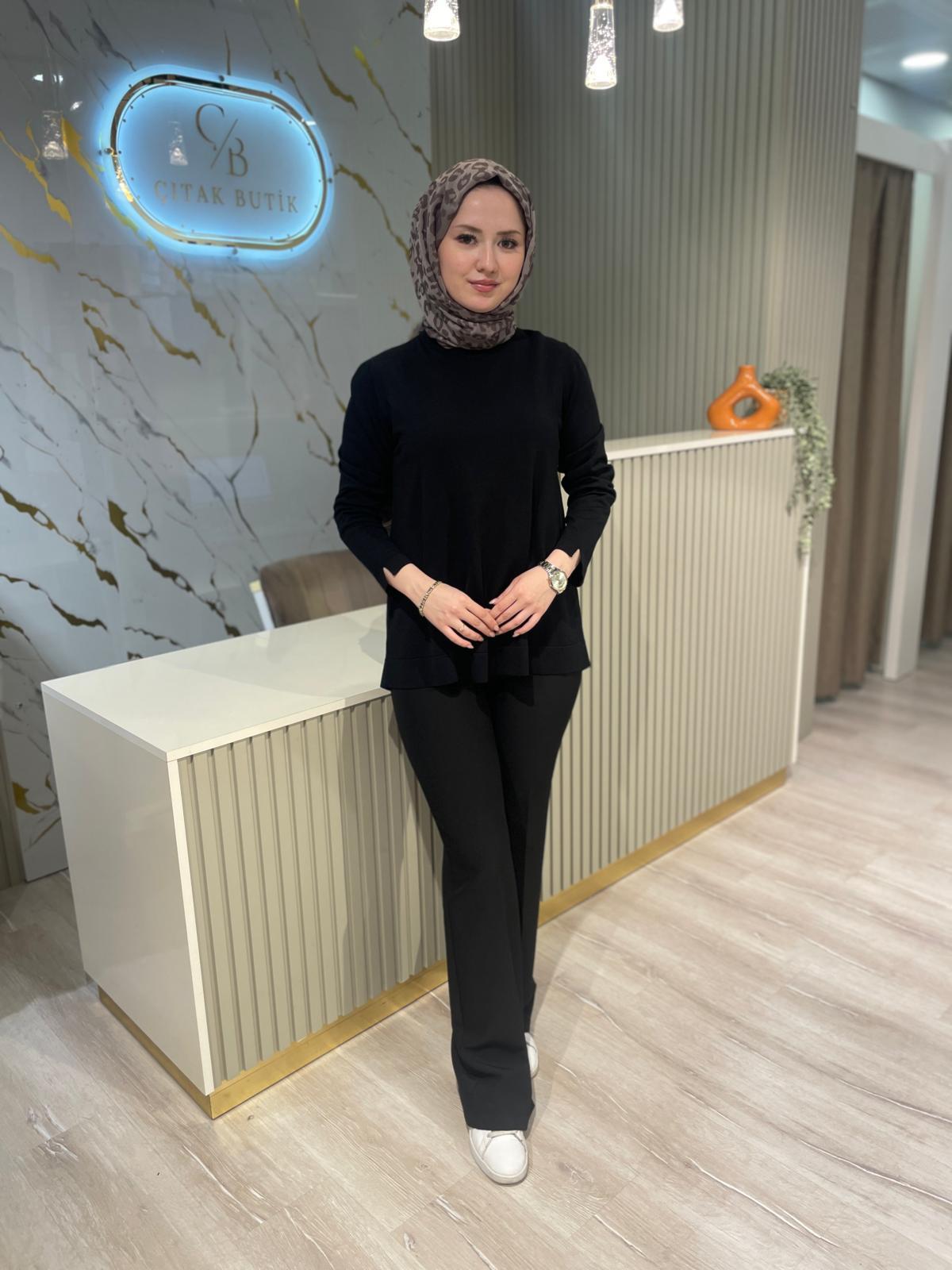 NUSS 902 EVAZE MERSERİZE-SİYAH