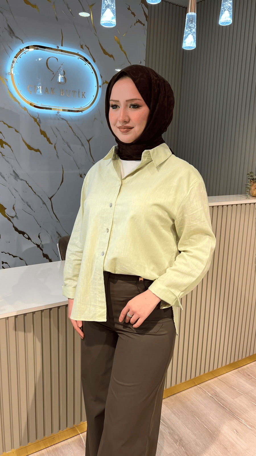 ORFEONEGRO 34943 BASİC GÖMLEK -LİMON