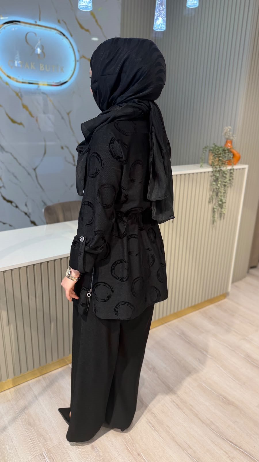 OTTO 7503 GALAKSİ PANTOLONLU TAKIM-SİYAH