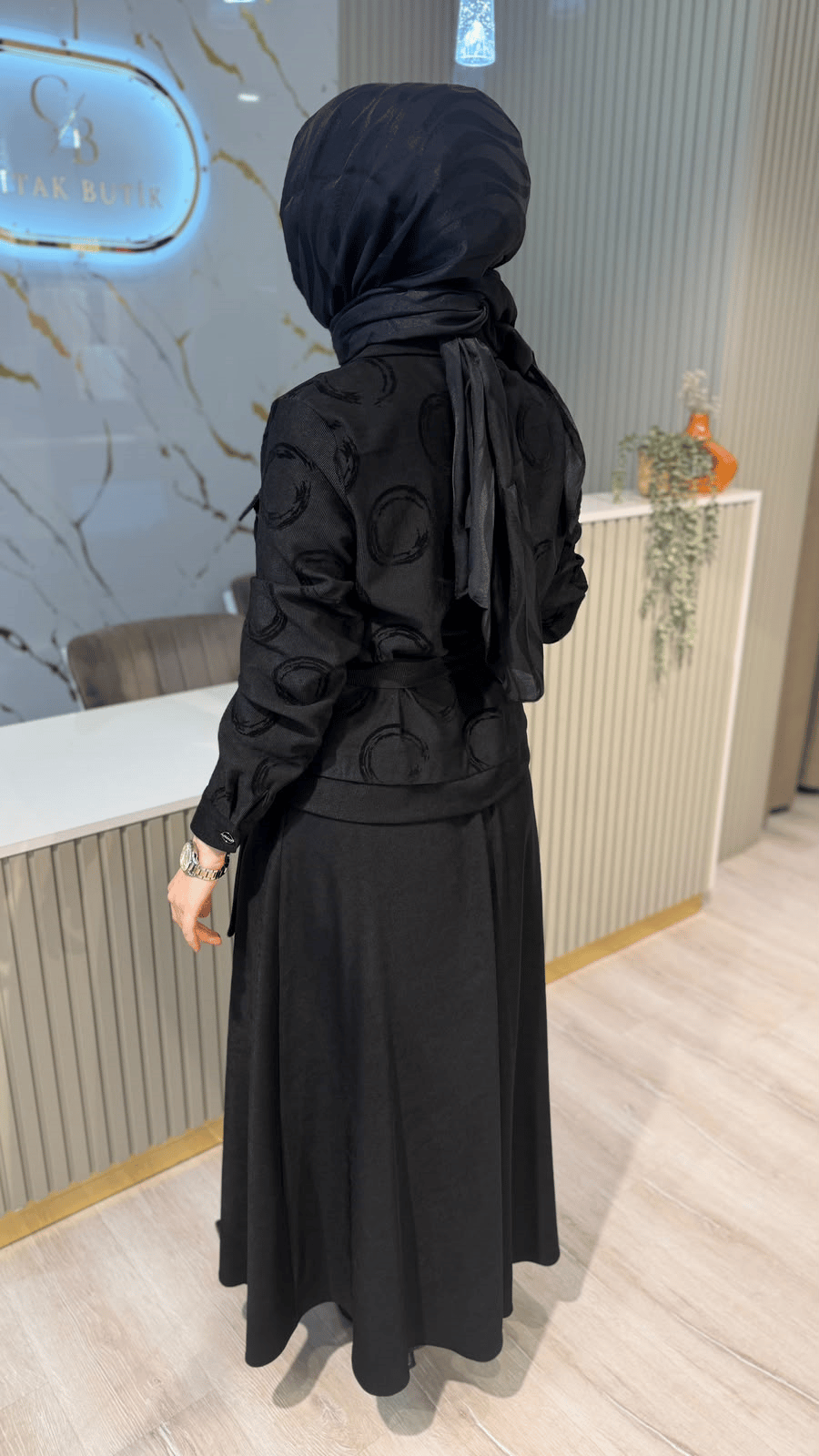 OTTO 7504 GALAKSİ ETEKLİ TAKIM - SİYAH