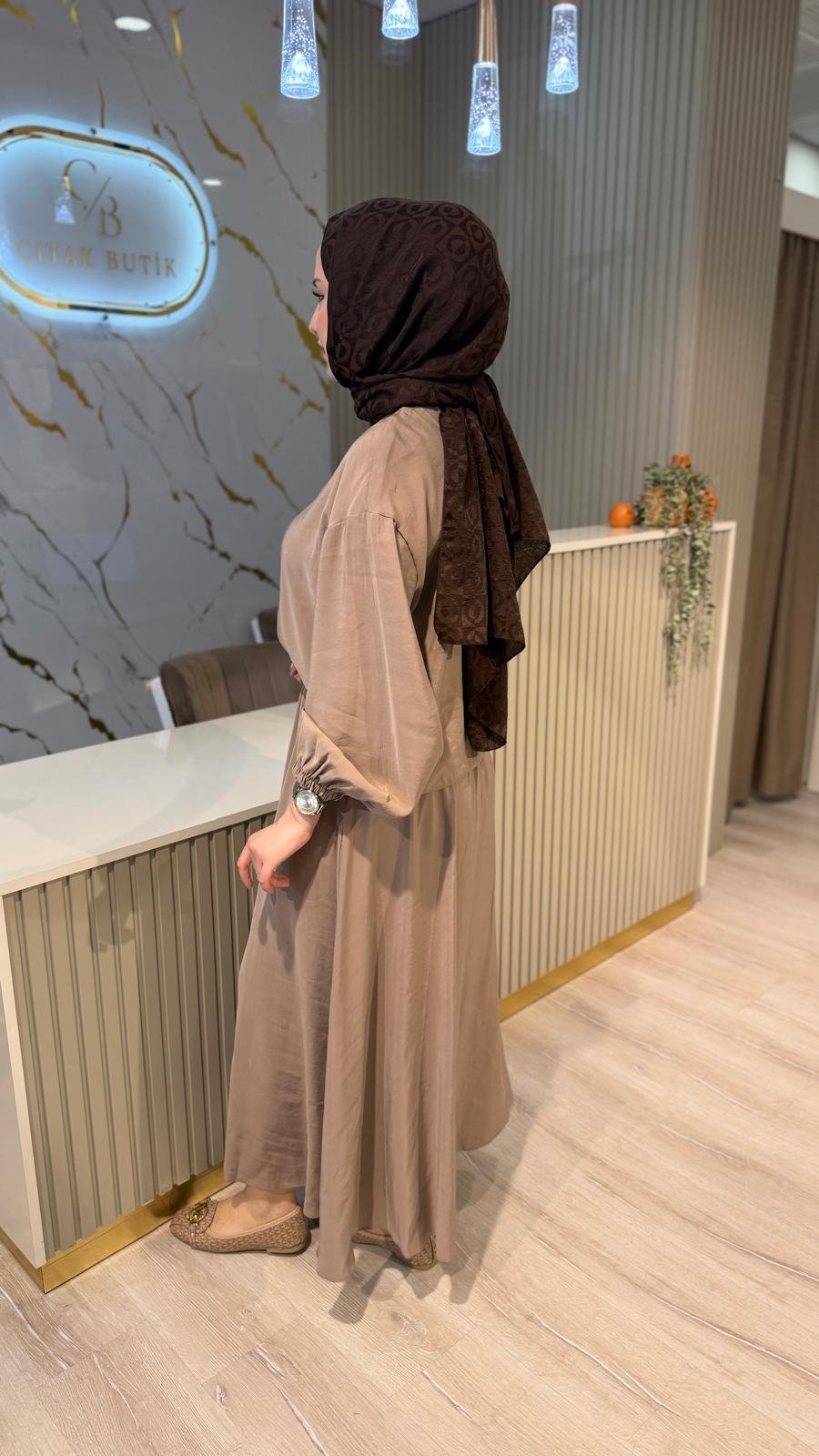 PUANE 14434 ETEKLİ TAKIM - SÜTLÜ KAHVE