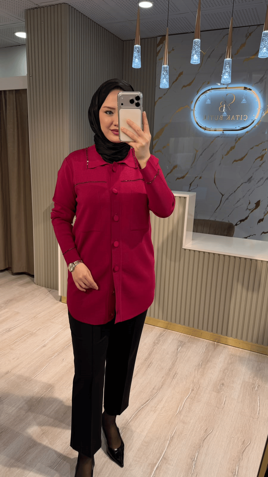 TIĞ TRİKO 21562 CEP DETAYLI RAYON  CEKET- FUŞYA