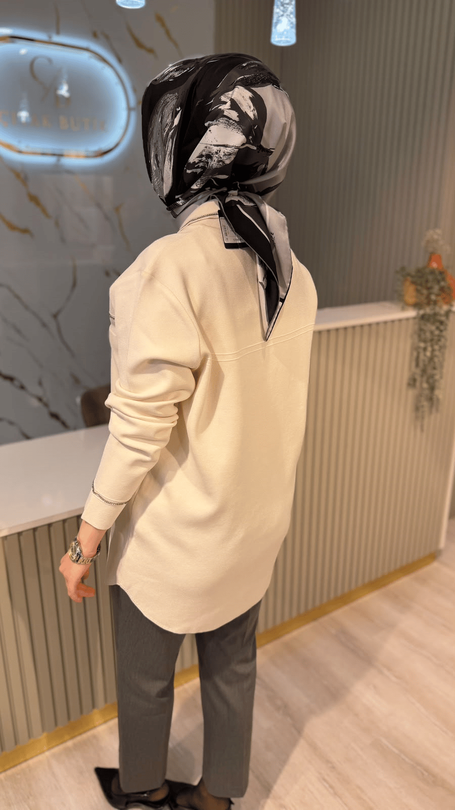 TIĞ TRİKO 21562 CEP DETAYLI RAYON  CEKET- EKRU