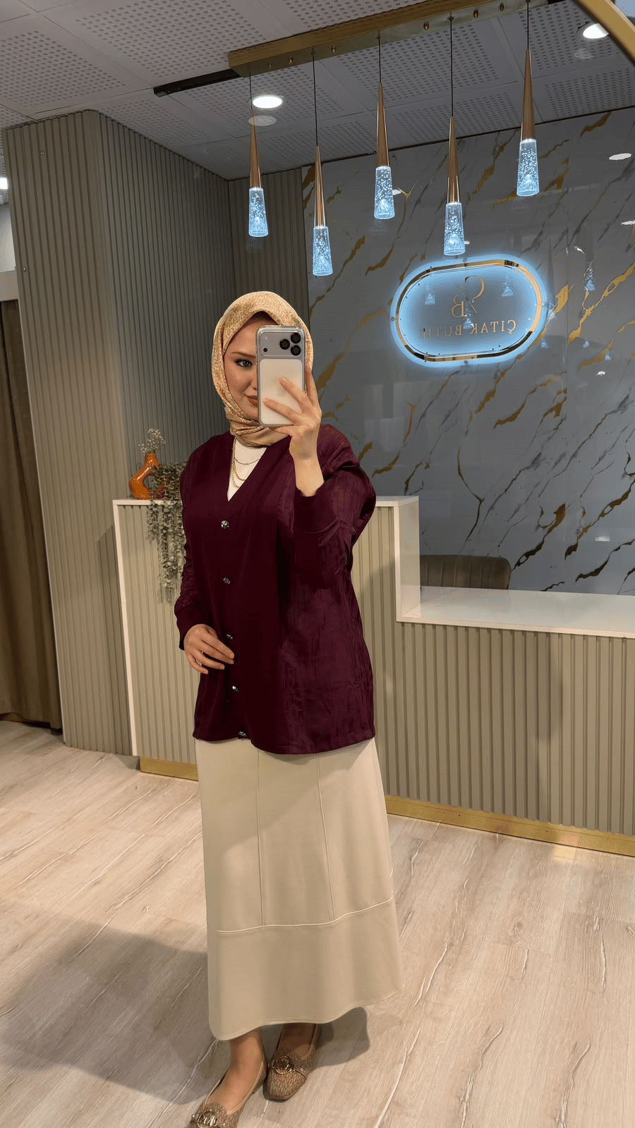 TIĞ TRİKO 21961 KUMAŞ DETAYLI DÜĞMELİ TRİKO HIRKA- BORDO