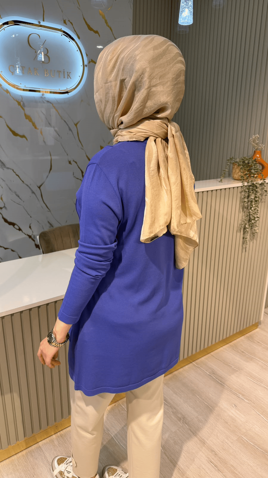 TIĞ TRİKO 2211 BAĞALAMA DETAY RAYON TUNIK- LİLA