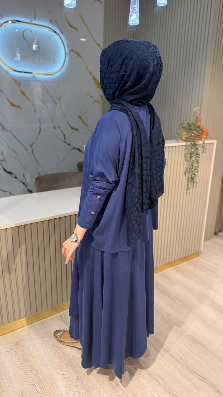 TIĞ TRİKO 5149 VEREV KESİMLİ ETEKLİ TAKIM - İNDİGO