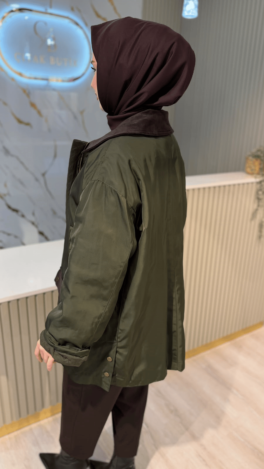 TRENÇ 006051 KABAN - HAKİ