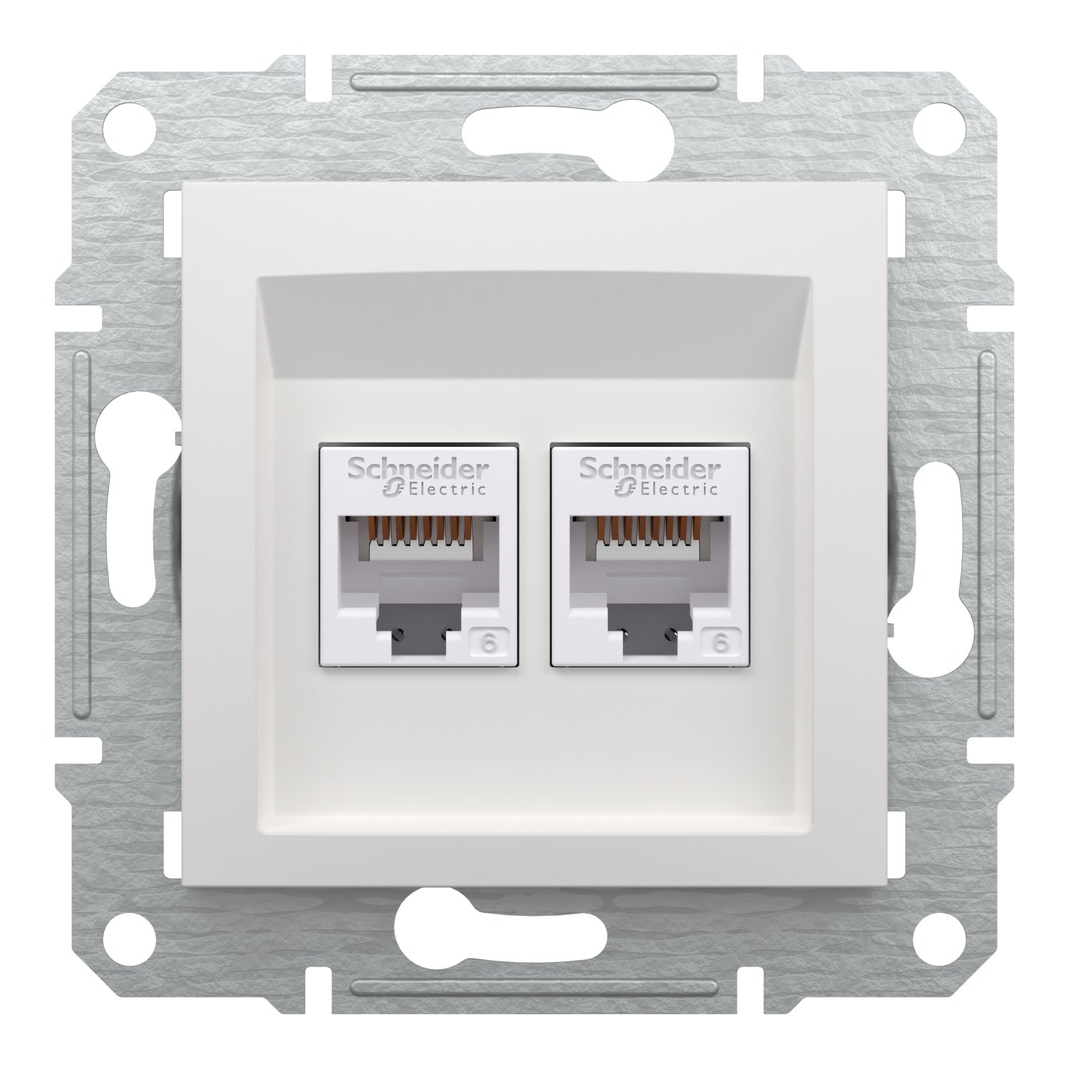  Asfora 2li RJ45 Cat6 UTP Priz Beyaz Çerçevesiz EPH4870121