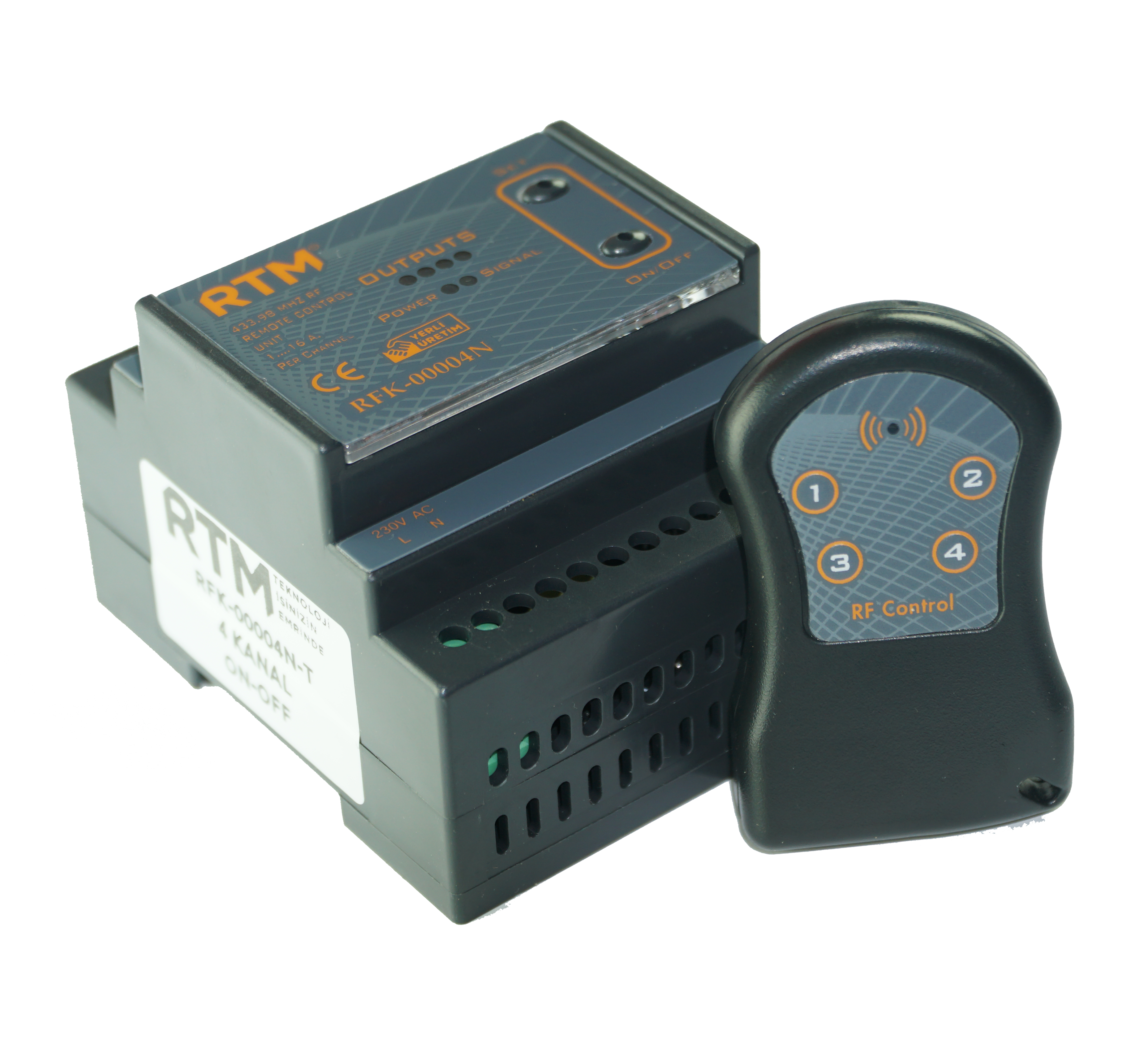 4 Kanal RF Uzaktan Kumanda Kiti RFK-00004N