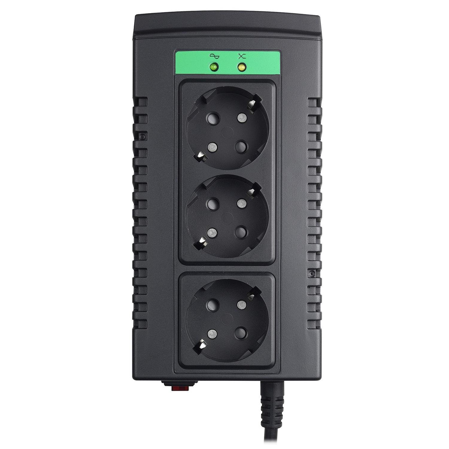 LS595-RSSchneiderAPC Line-R 600VA Otomatik Voltaj Regülatörü, 3 Schuko Çıkışlı, 230V LS595-RS