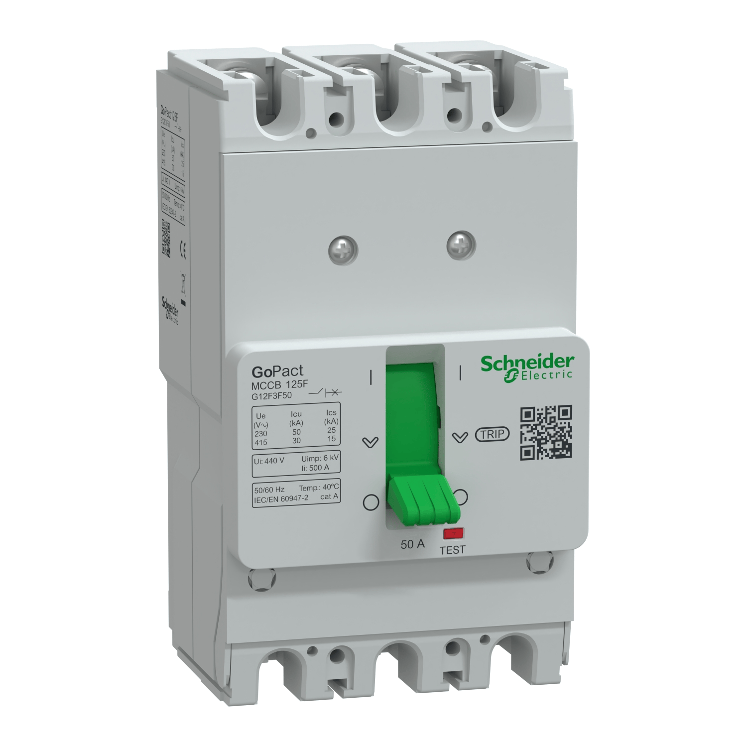 g20f3a50SchneiderGoPact Şalter 200B, 3P3D 36kA AC 50A TMD Ayar Sahalı g20f3a50