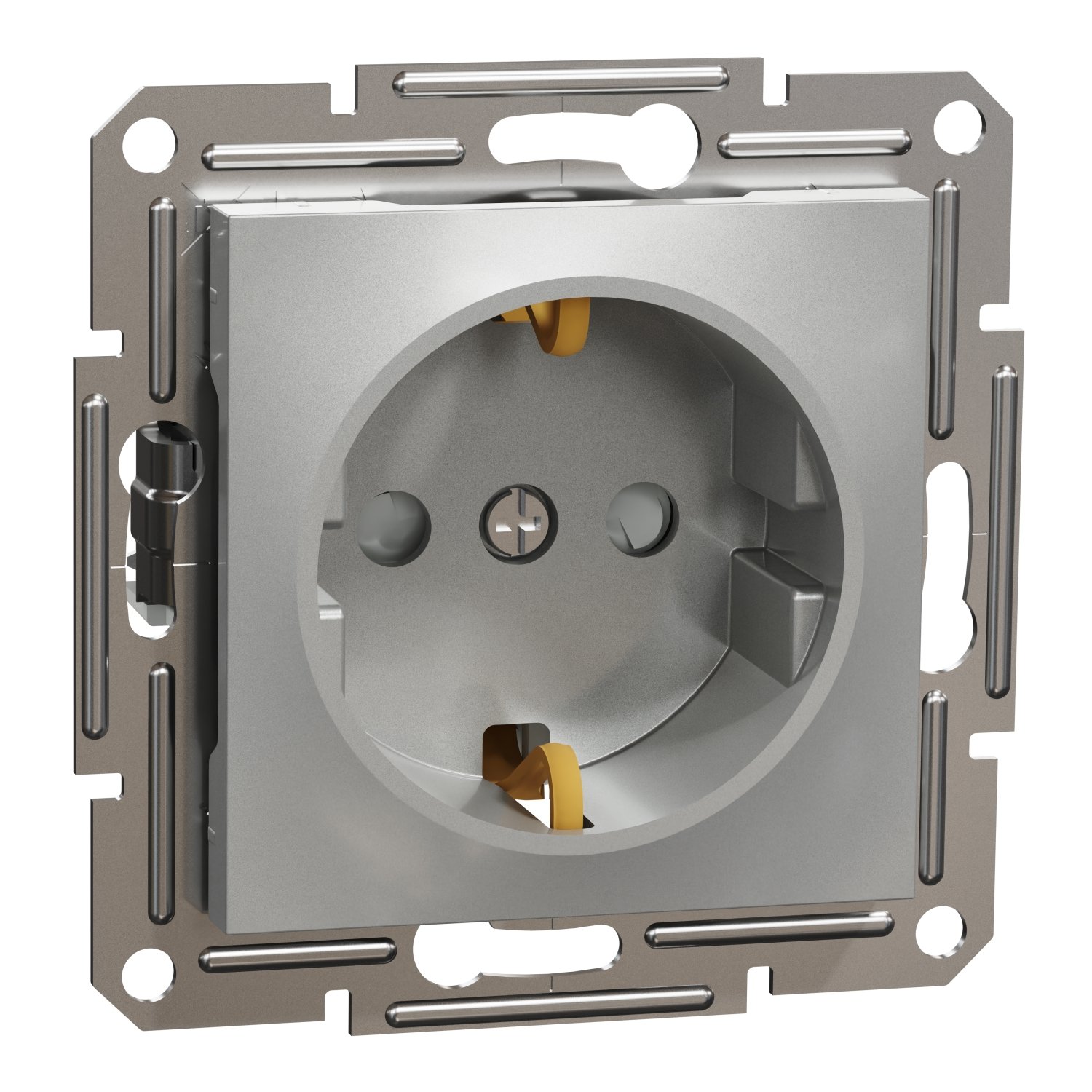 EPH2900261SchneiderSchneider Asfora Plus- Çocuk Korumalı Topraklı Priz, Çerçevesiz, Alüminyum EPH2900261