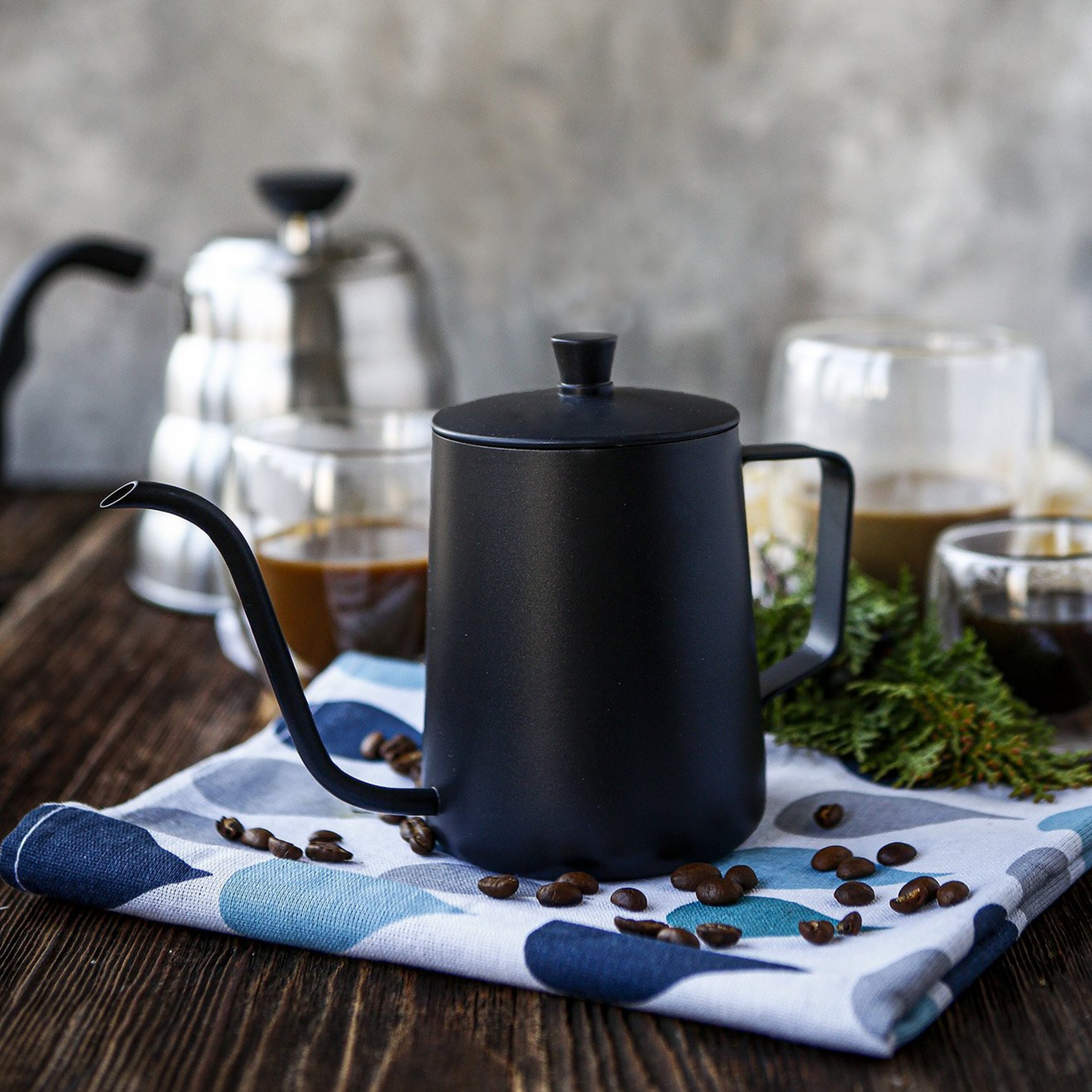Black Goat Mini Drip Kettle Kapaklı 600 ml