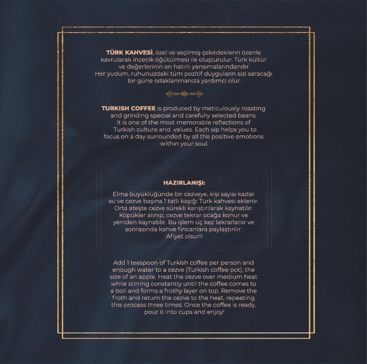 De La Pau Klasik Türk Kahvesi Paketi  250 gr x 2