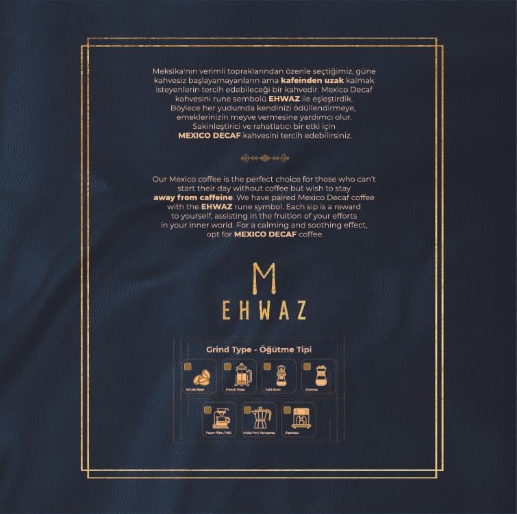 De La Pau Mexico Decaf Kafeinsiz Çekirdek Yöresel Kahve 1 Kg