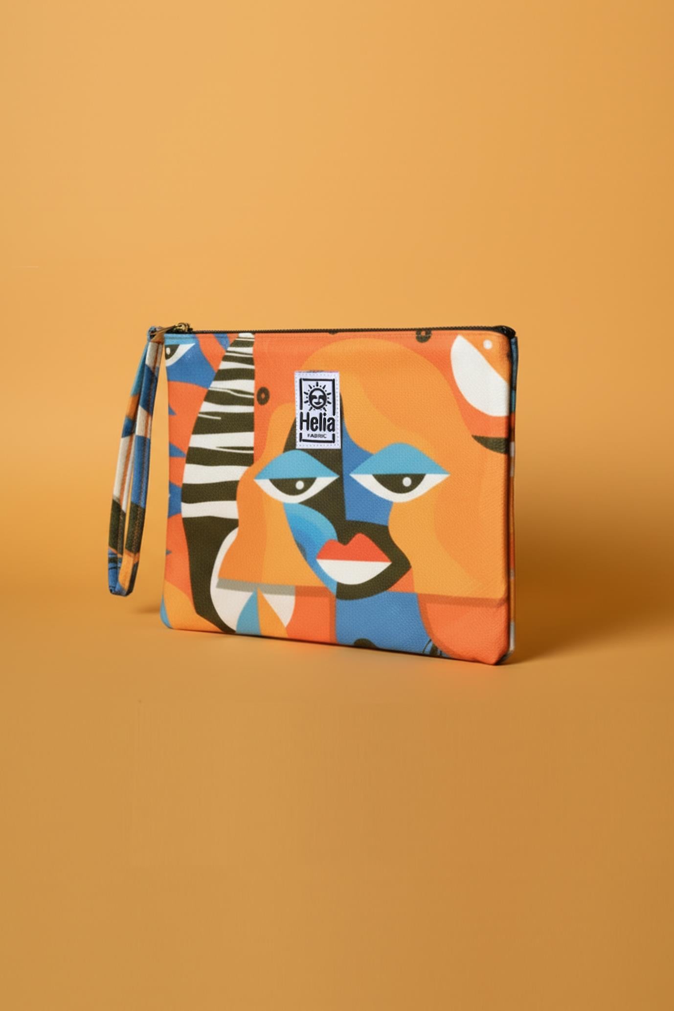 HF Tangerine Clutch Bag