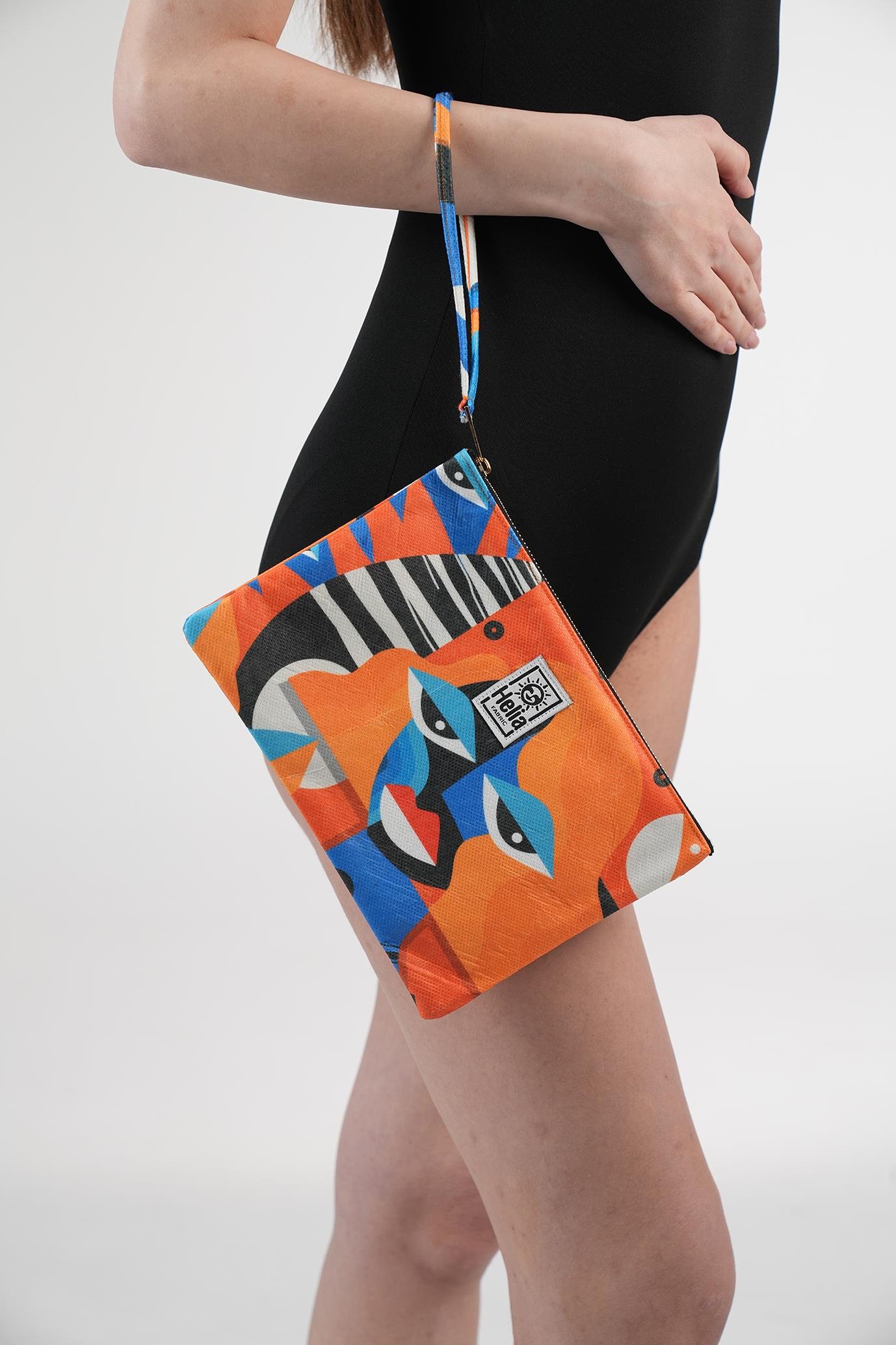 HF Tangerine Clutch Bag