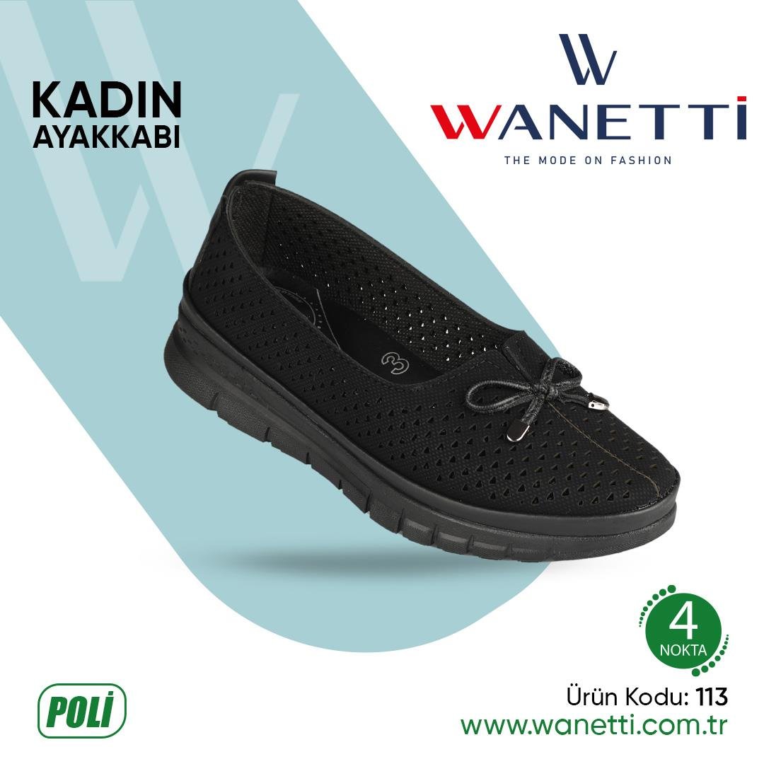 113 Atom Poli Taban Lazerli Bayan Ayakkabı