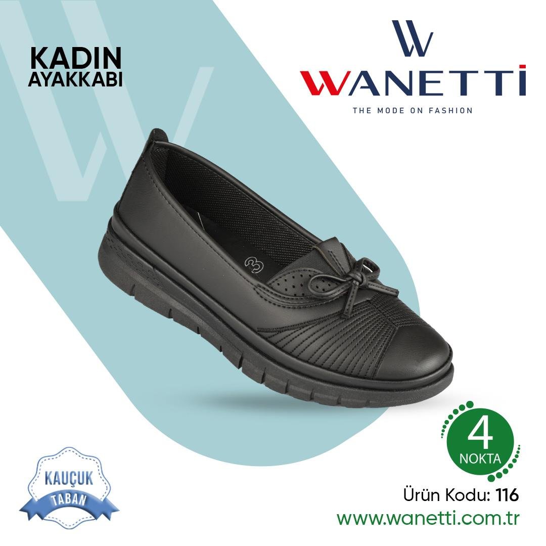 116 Atom Kauçuk Taban Bayan Ayakkabı
