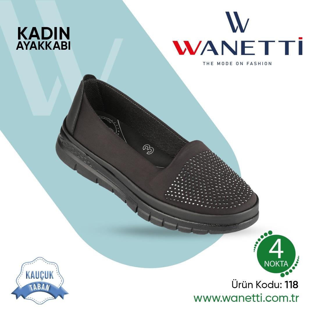 118 Atom Kauçuk Taban Bayan Ayakkabı