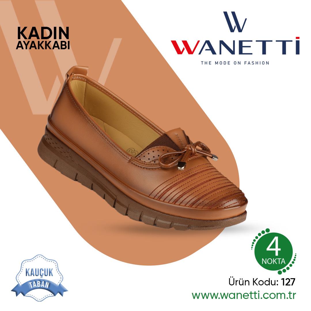 127 Atom Kauçuk Taban Bayan Ayakkabı