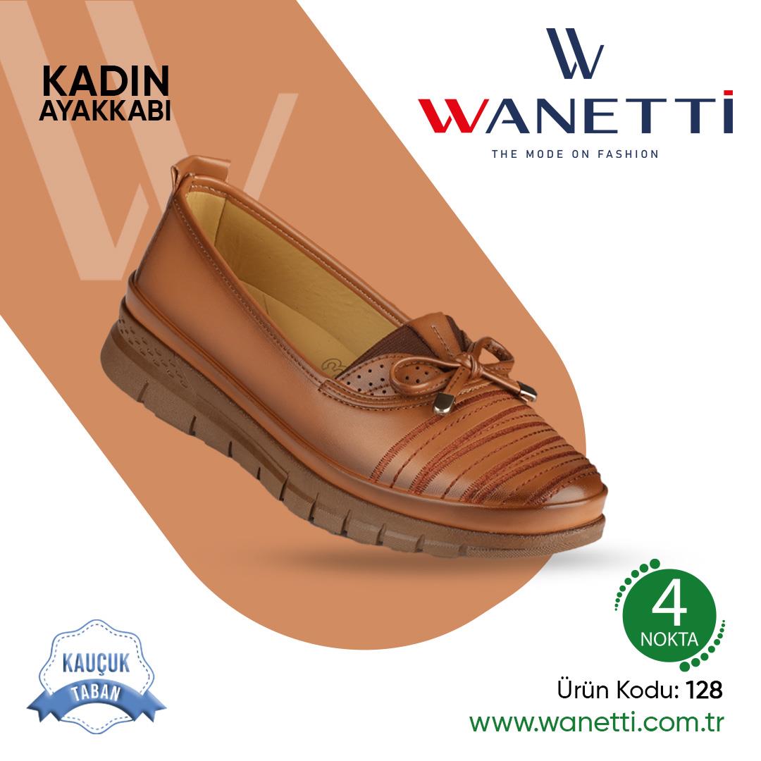 128 Atom Kauçuk Taban Bayan Ayakkabı