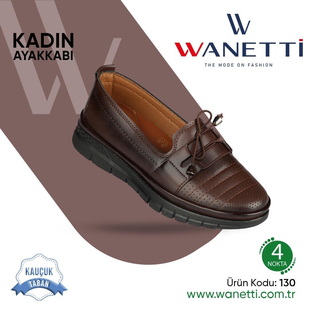 130 Atom Kauçuk Taban Bayan Ayakkabı