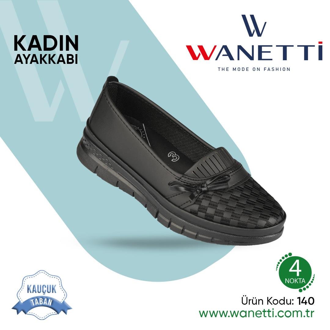 140 Atom Kauçuk Taban Bayan Ayakkabı