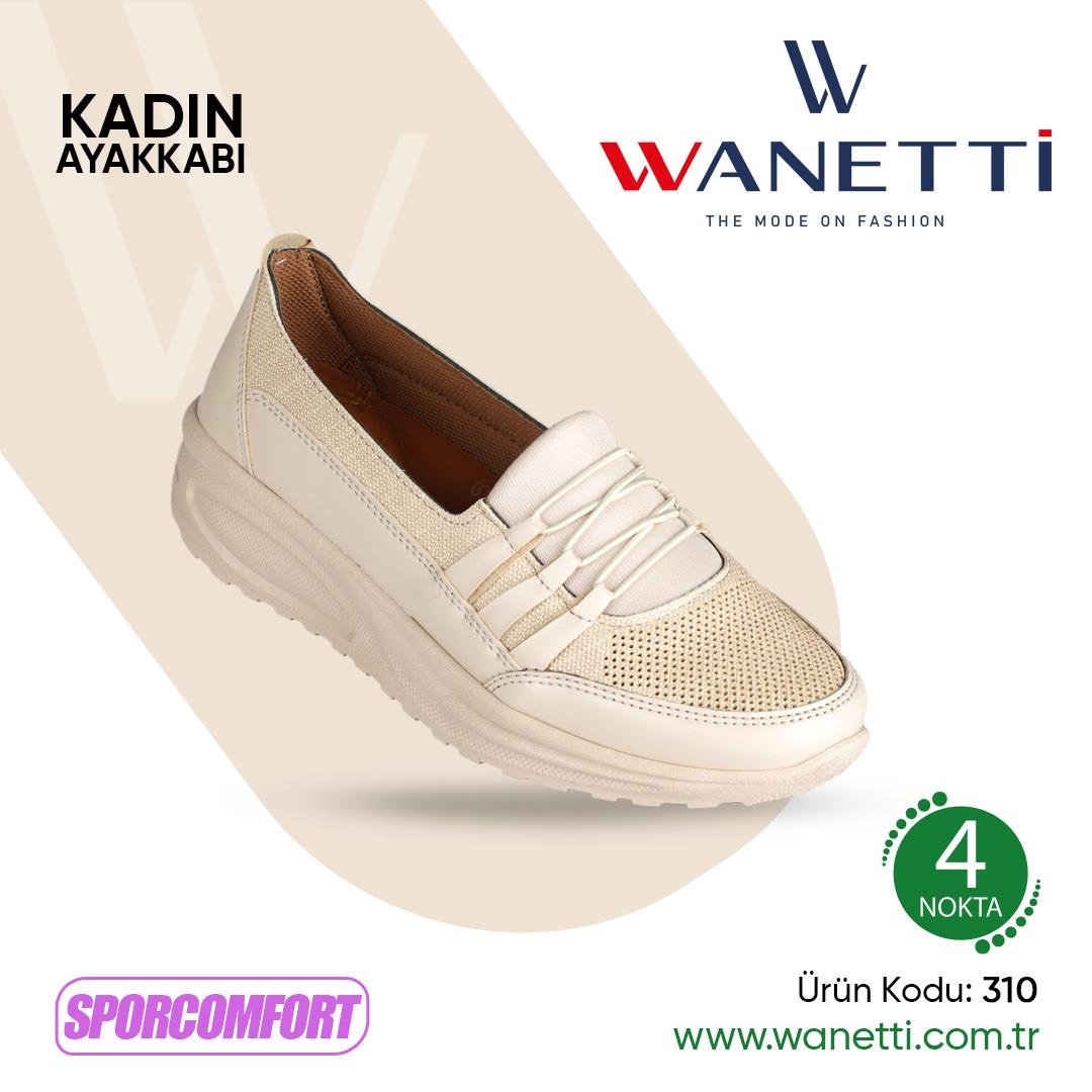 310 Poli Taban Lazerli Comfort Spor Bayan Ayakkabı